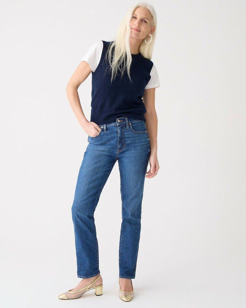 Women J.Crew Denim | 9"Vintage Slim-Straight Jean In Rainstorm Wash